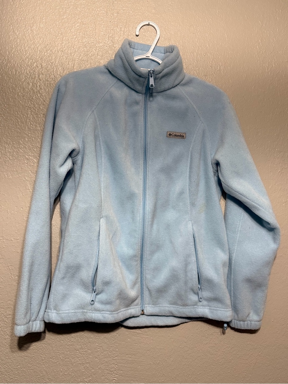 Women's Benton Springs Full Zip Fleece Jacket Icy Blue Size Medium Coat